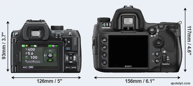 Comparison K-70 or A850 rear