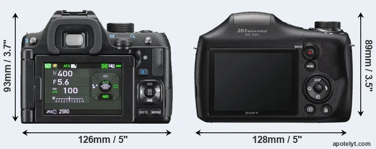 Comparison K-70 or H300 rear