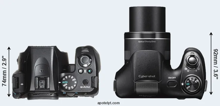 Compare K-70 versus H300 top