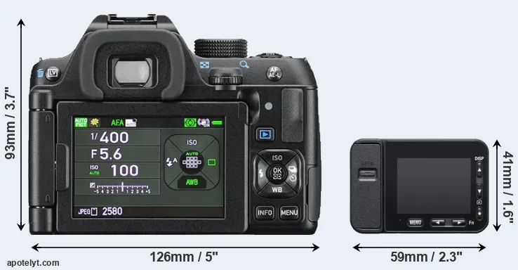 Comparison K-70 or RX0 II rear