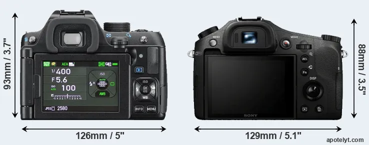 Comparison K-70 or RX10 rear