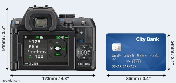 K-S2 and credit card rear side