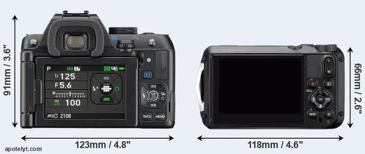 Comparison K-S2 or WG-6 rear