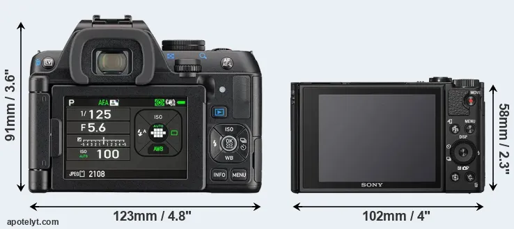 Comparison K-S2 or HX99 rear