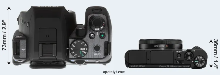 Compare K-S2 versus HX99 top