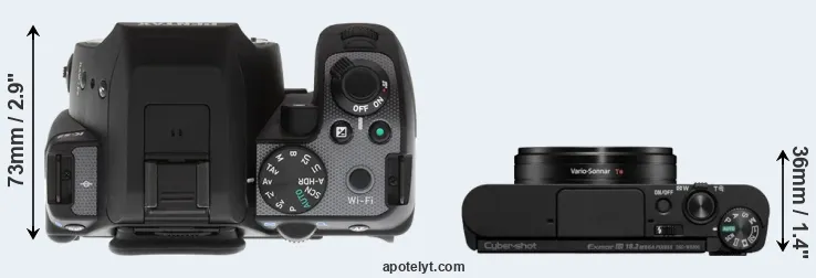 Compare K-S2 versus WX800 top