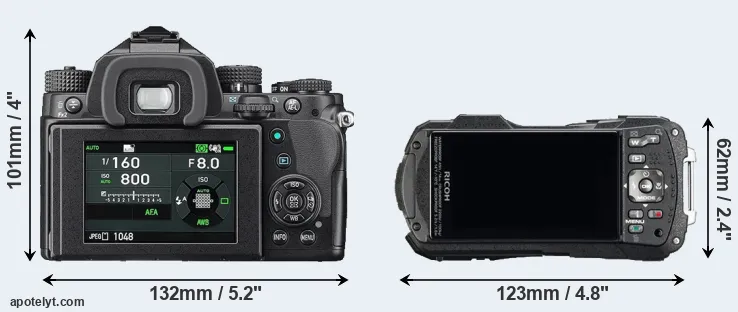 Comparison KP or WG-60 rear