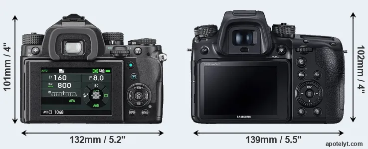 Comparison KP or NX1 rear