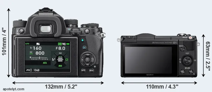 Comparison KP or A5000 rear
