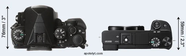 Compare KP versus A6100 top