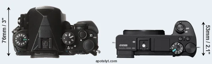 Compare KP versus A6500 top