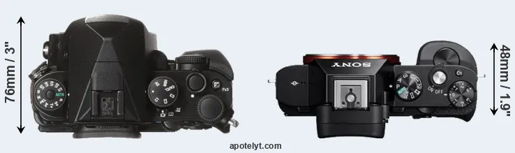 Compare KP versus A7 top