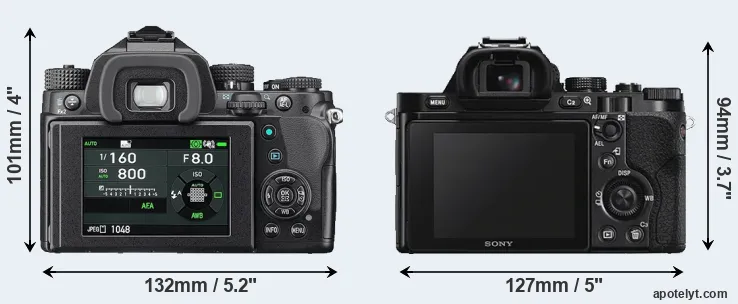 Comparison KP or A7S rear