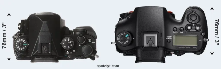 Compare KP versus A99 II top