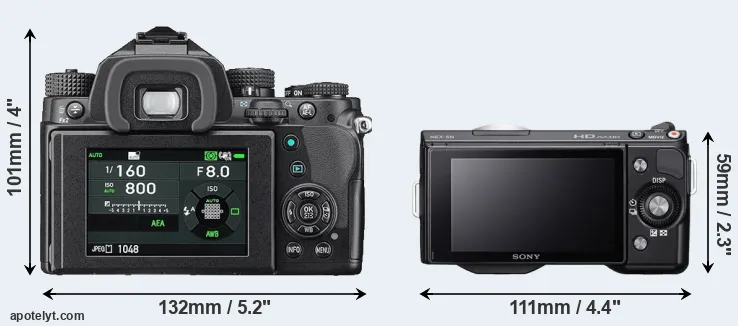 Comparison KP or NEX-5N rear