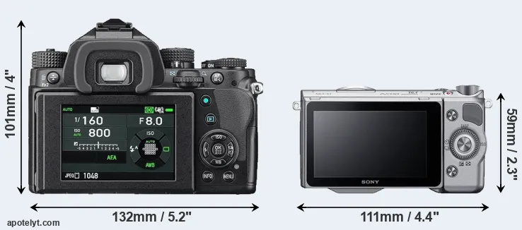 Comparison KP or NEX-5T rear