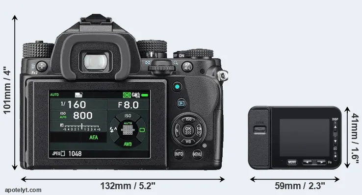 Comparison KP or RX0 II rear
