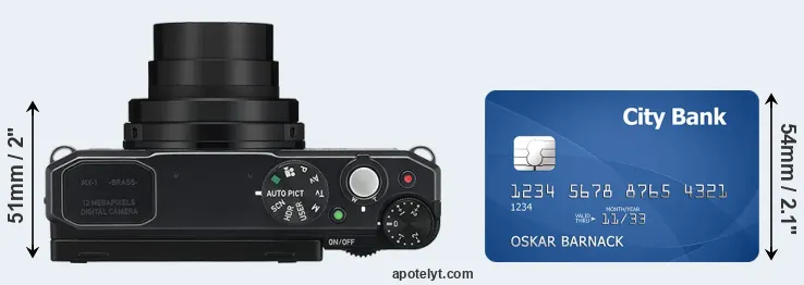 MX-1 versus credit card top view