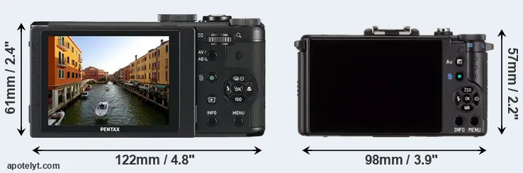 Comparison MX-1 or Pentax Q rear