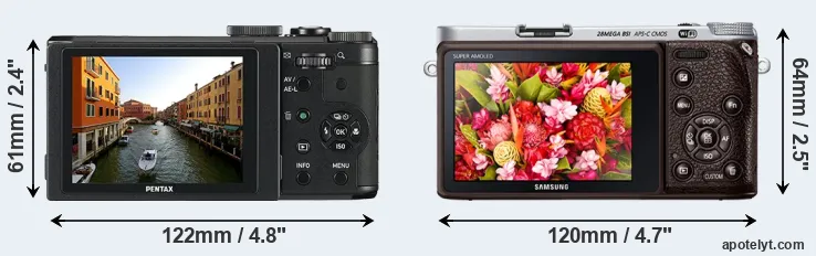 Comparison MX-1 or NX500 rear
