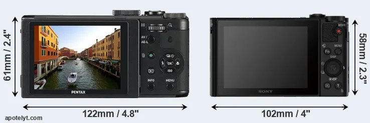 Comparison MX-1 or HX80 rear