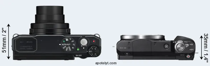 Compare MX-1 versus NEX-3N top