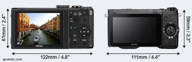 Comparison MX-1 or NEX-5R rear