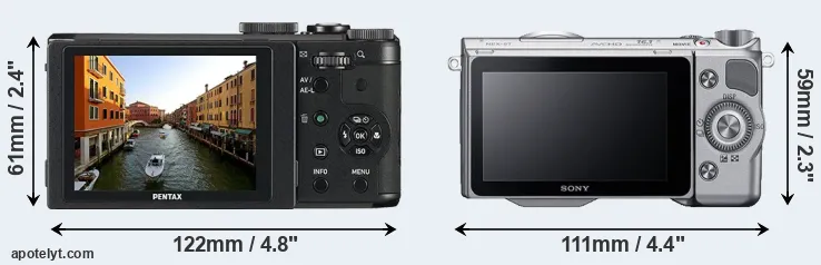 Comparison MX-1 or NEX-5T rear