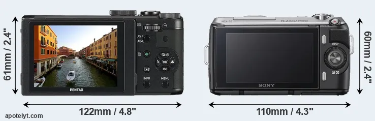 Comparison MX-1 or NEX-C3 rear