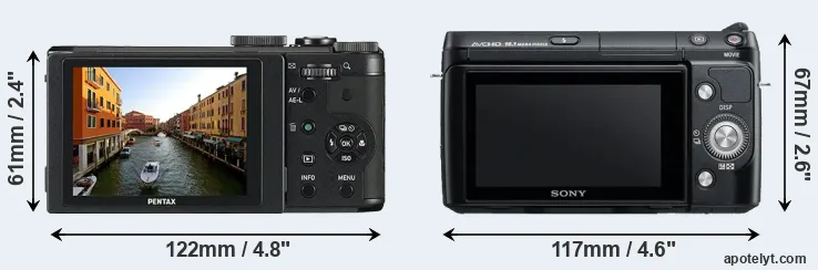 Comparison MX-1 or NEX-F3 rear
