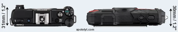 Compare Pentax Q versus WG-60 top