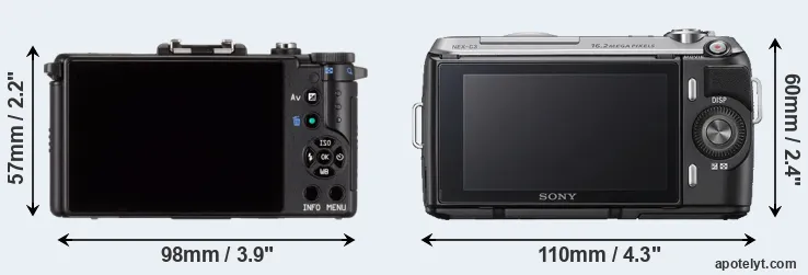 Comparison Pentax Q or NEX-C3 rear
