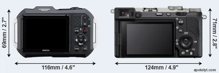 Comparison WG-1000 or A7C II rear