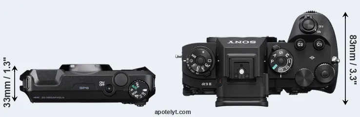 Compare WG-8 versus A9 III top