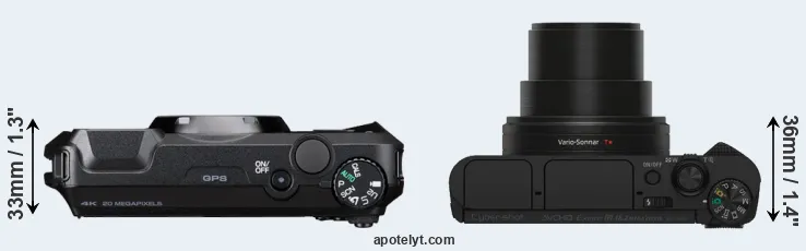Compare WG-8 versus HX80 top