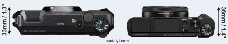 Compare WG-8 versus HX99 top