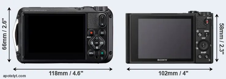 Comparison WG-8 or WX800 rear