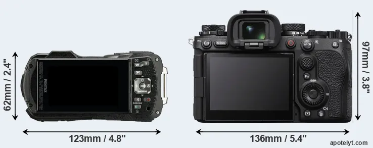 Comparison WG-90 or A1 II rear