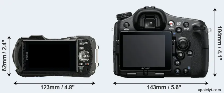 Comparison WG-90 or A77 rear