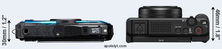 Compare WG-90 versus ZV-1F top