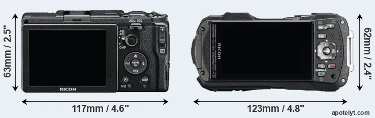 Comparison GR II or WG-60 rear