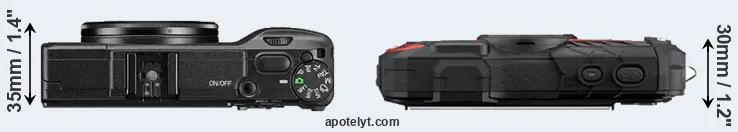 Compare GR II versus WG-60 top