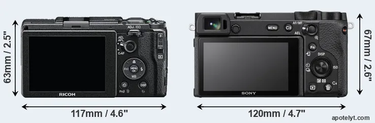 Comparison GR II or A6600 rear