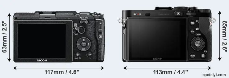 Comparison GR II or RX1R II rear