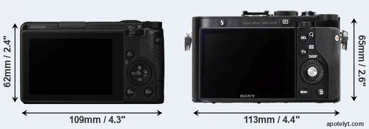 Comparison GR III or RX1R rear