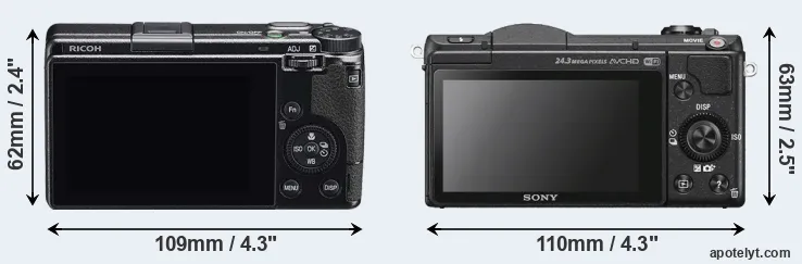 Comparison GR IIIx or A5100 rear