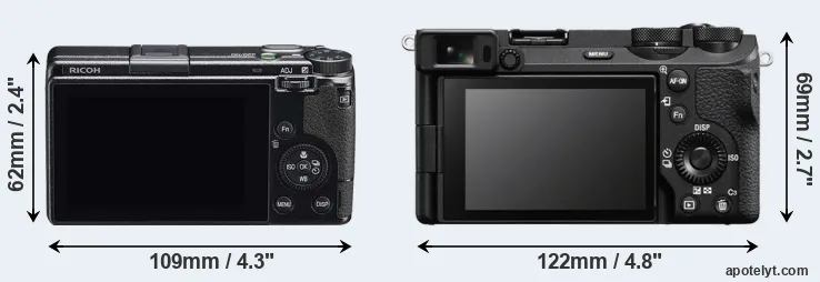 Comparison GR IIIx or A6700 rear