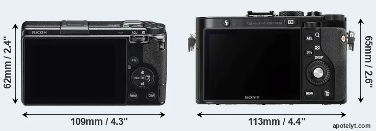 Comparison GR IIIx or RX1R rear