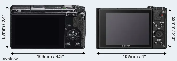 Comparison GR IIIx or WX800 rear