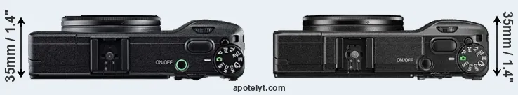 Compare GR versus GR II top